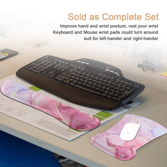 NWOT Marble Design Wrist Support & Mouse Pad - Picture 2 of 8